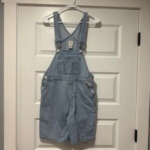 GAP Light Blue Jean Shorts Overalls
